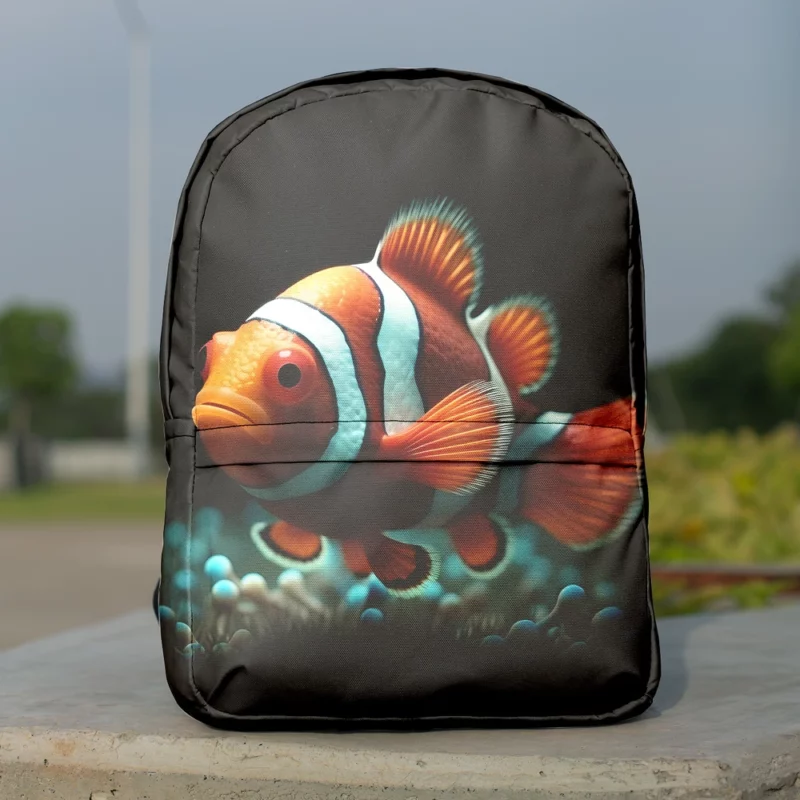 Clownfish in Aquarium Minimalist Backpack