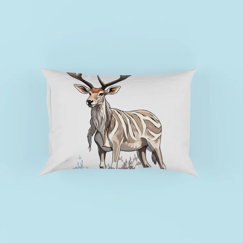 Colorful Animals in Nature Illustration Pillow Case