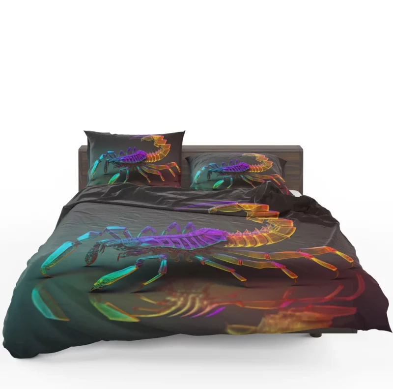 Colorful Scorpion Display Bedding Set 1