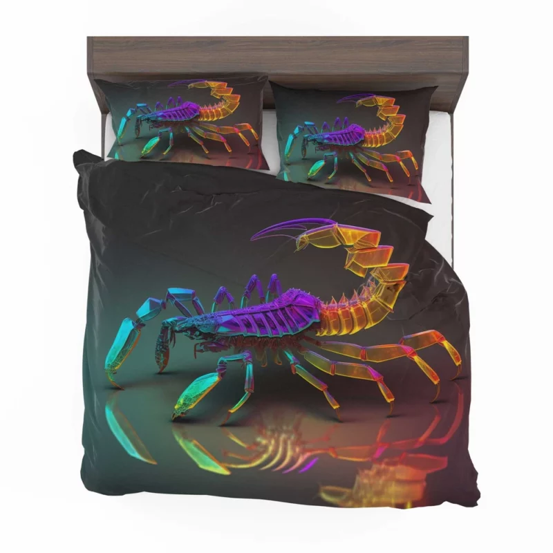 Colorful Scorpion Display Bedding Set 2