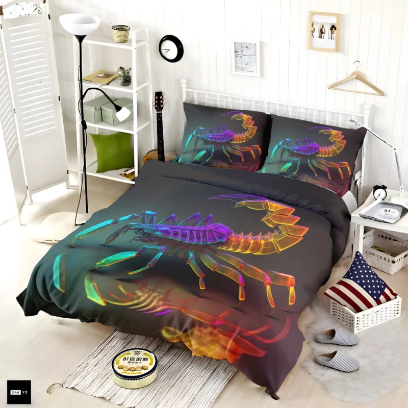 Colorful Scorpion Display Bedding Set