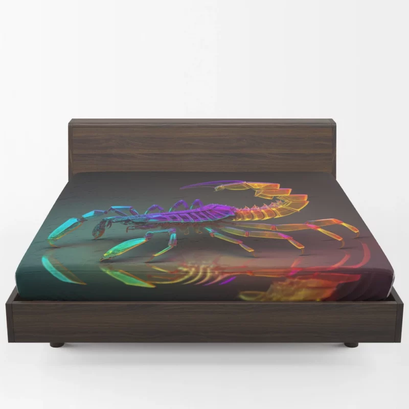 Colorful Scorpion Display Fitted Sheet 1