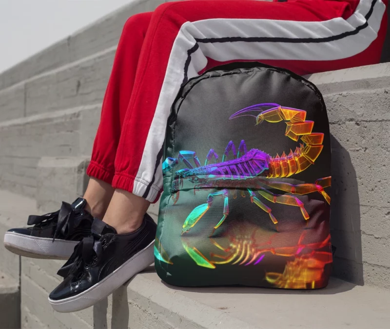 Colorful Scorpion Display Minimalist Backpack 1