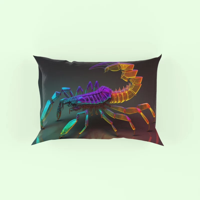 Colorful Scorpion Display Pillow Case