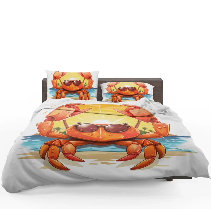 Crab Summer Logo Bedding Set 1