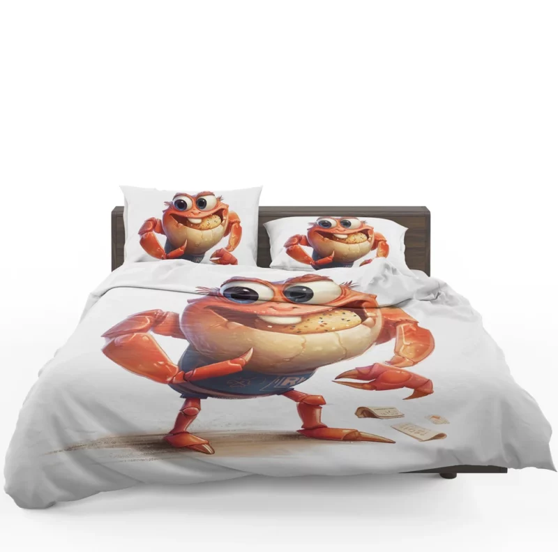 Crab With Beer Drawing Bedding Set 1