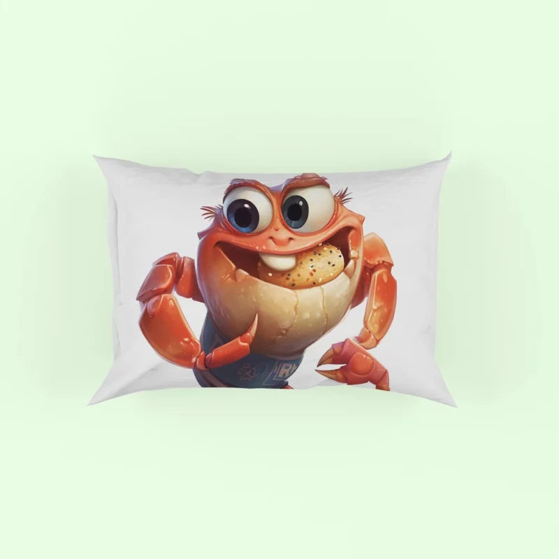 Crab With Beer Drawing Pillow Case