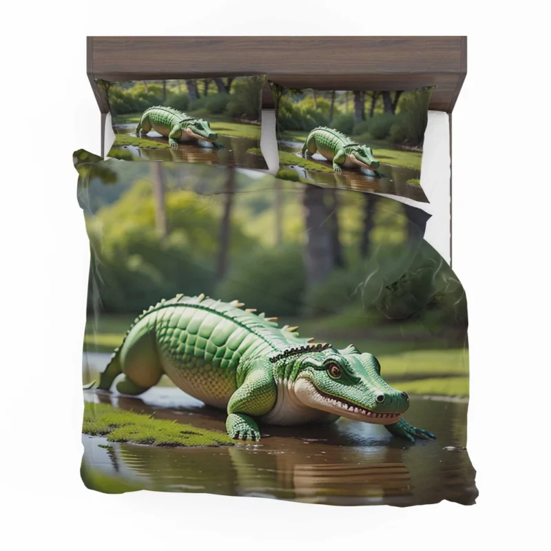 Crocodile Wallpaper Bedding Set 2