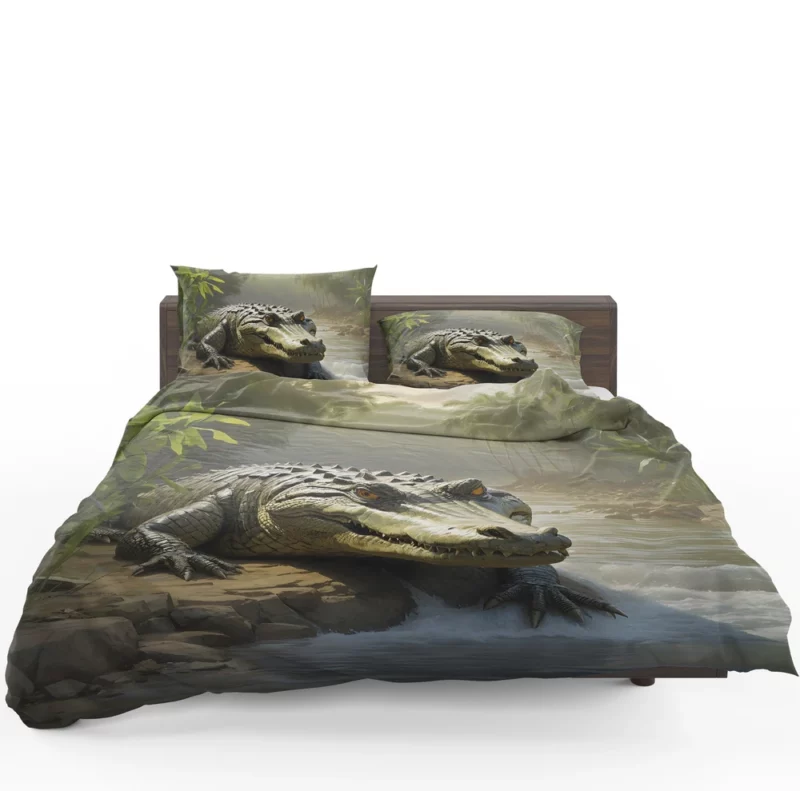 Crocodile by the Riverbank Bedding Set 1