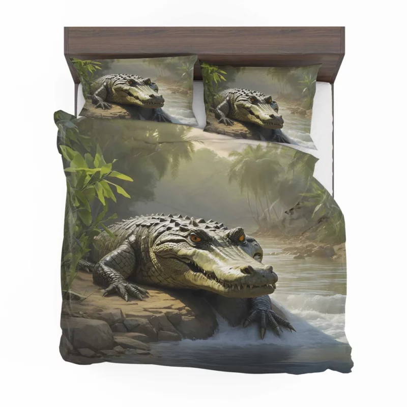 Crocodile by the Riverbank Bedding Set 2