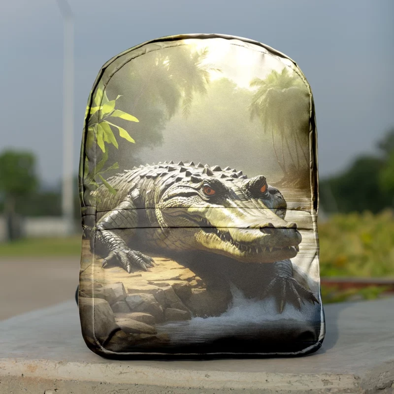 Crocodile by the Riverbank Minimalist Backpack