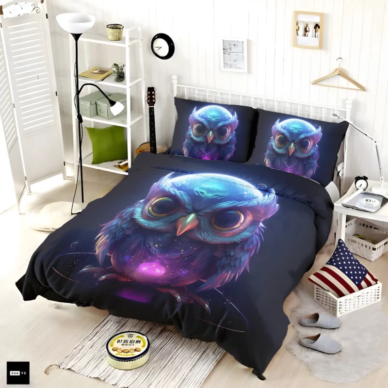 Crystal Baby Phoenix Illustration Bedding Set