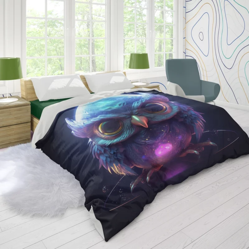 Crystal Baby Phoenix Illustration Duvet Cover