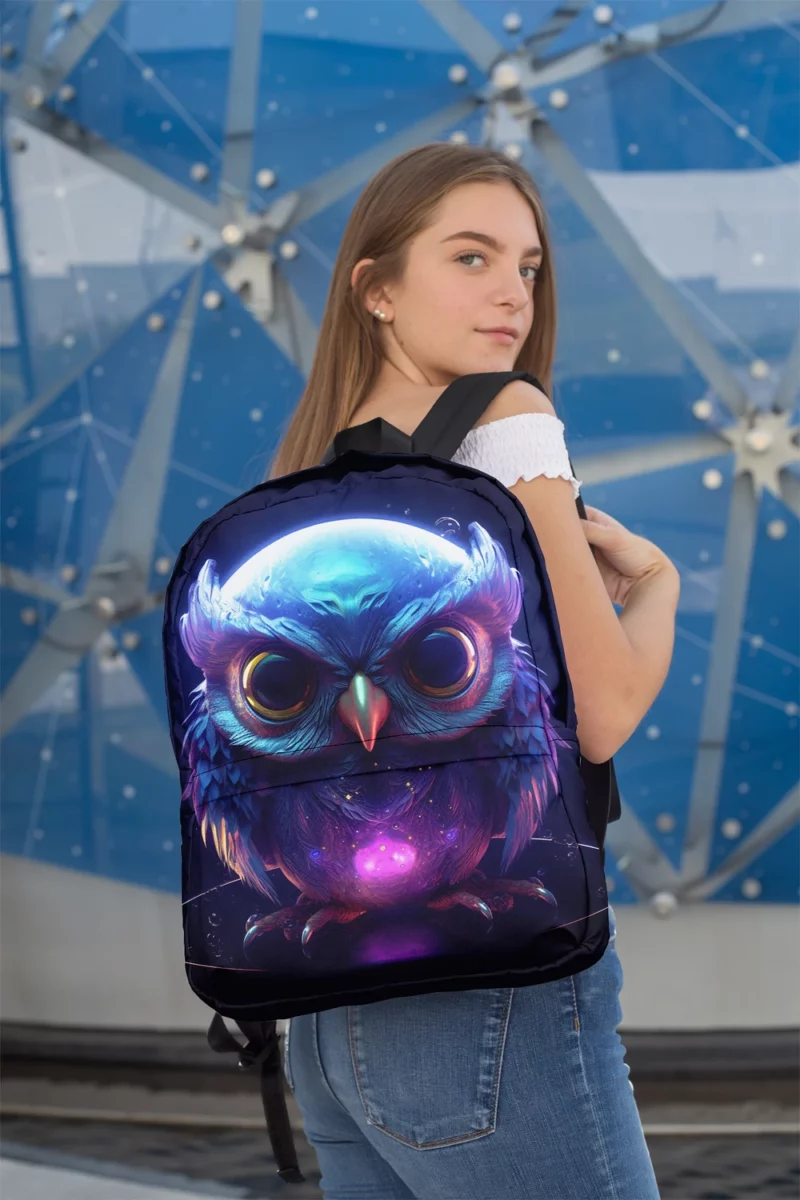 Crystal Baby Phoenix Illustration Minimalist Backpack 2