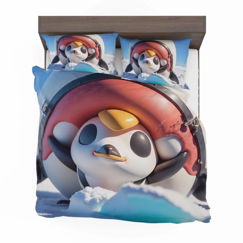 Cute Antarctic Penguin Art Bedding Set 2