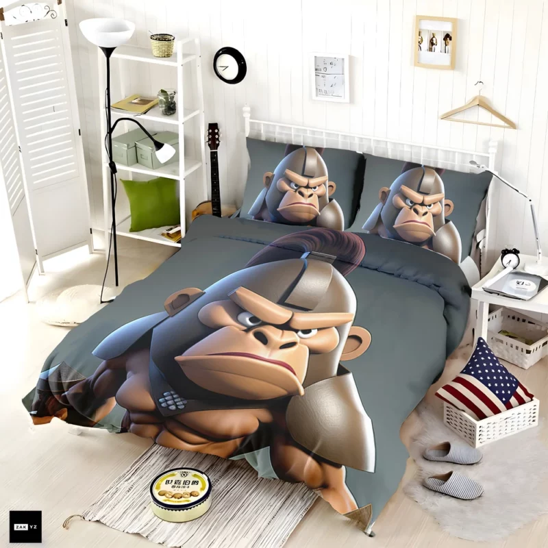 Cute Baboon Character Bedding Set