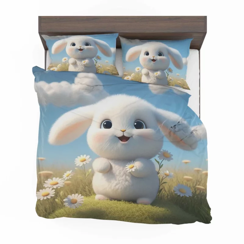 Cute Baby Bunny Artwork Bedding Set 2