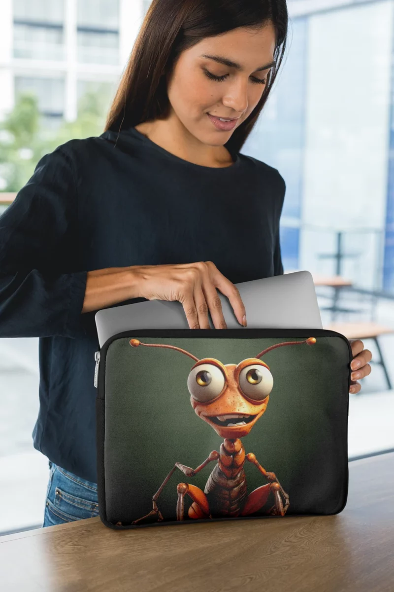 Cute Cartoon Ant Character Laptop Sleeve 1