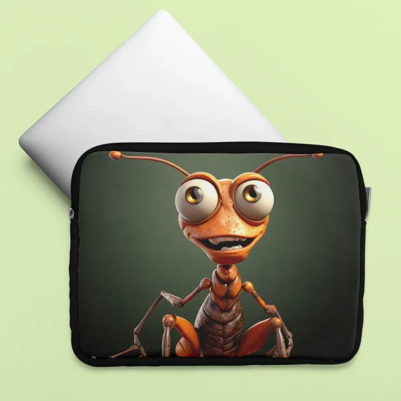 Cute Cartoon Ant Character Laptop Sleeve