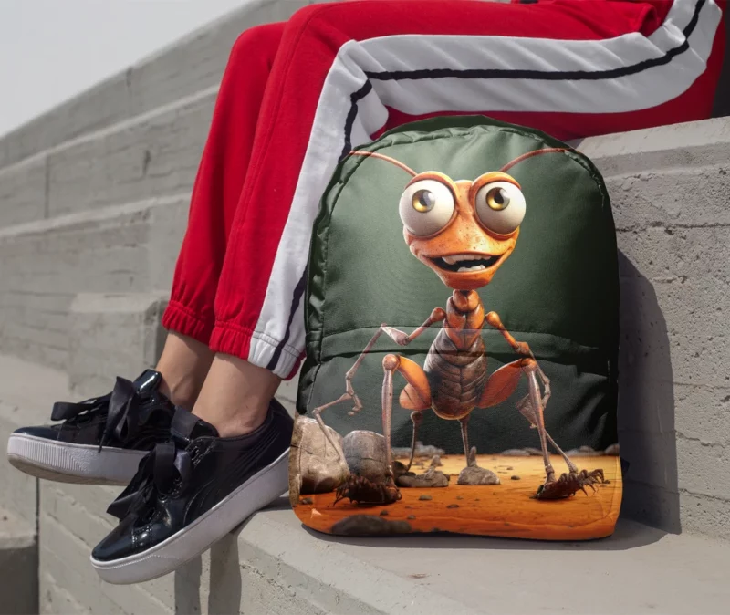 Cute Cartoon Ant Character Minimalist Backpack 1