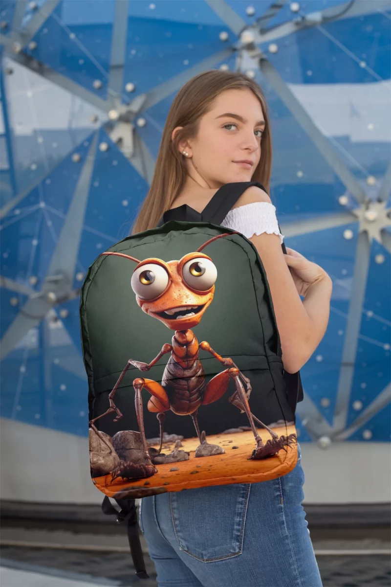 Cute Cartoon Ant Character Minimalist Backpack 2