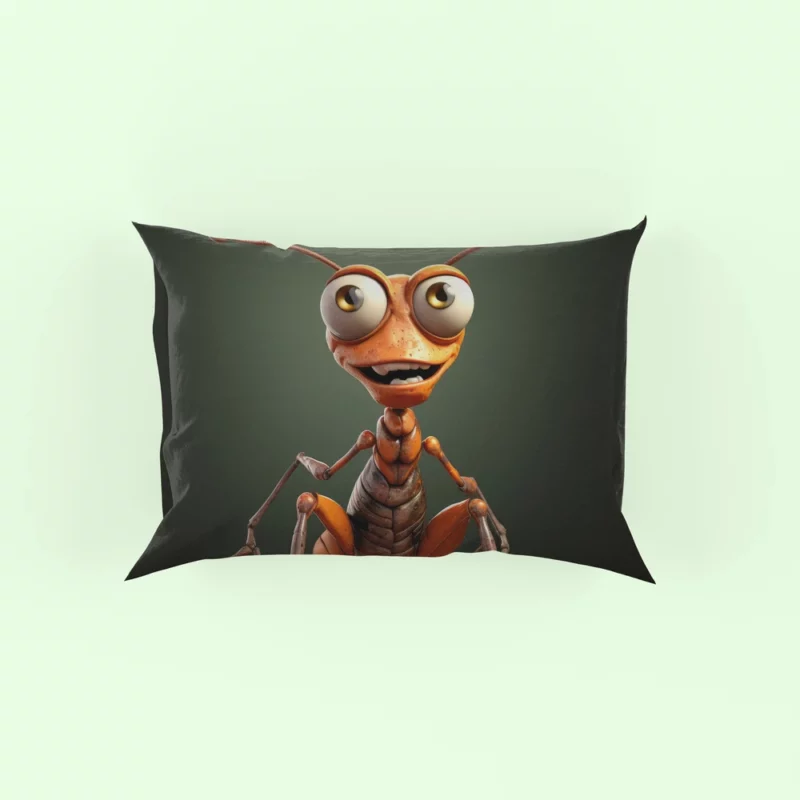 Cute Cartoon Ant Character Pillow Case