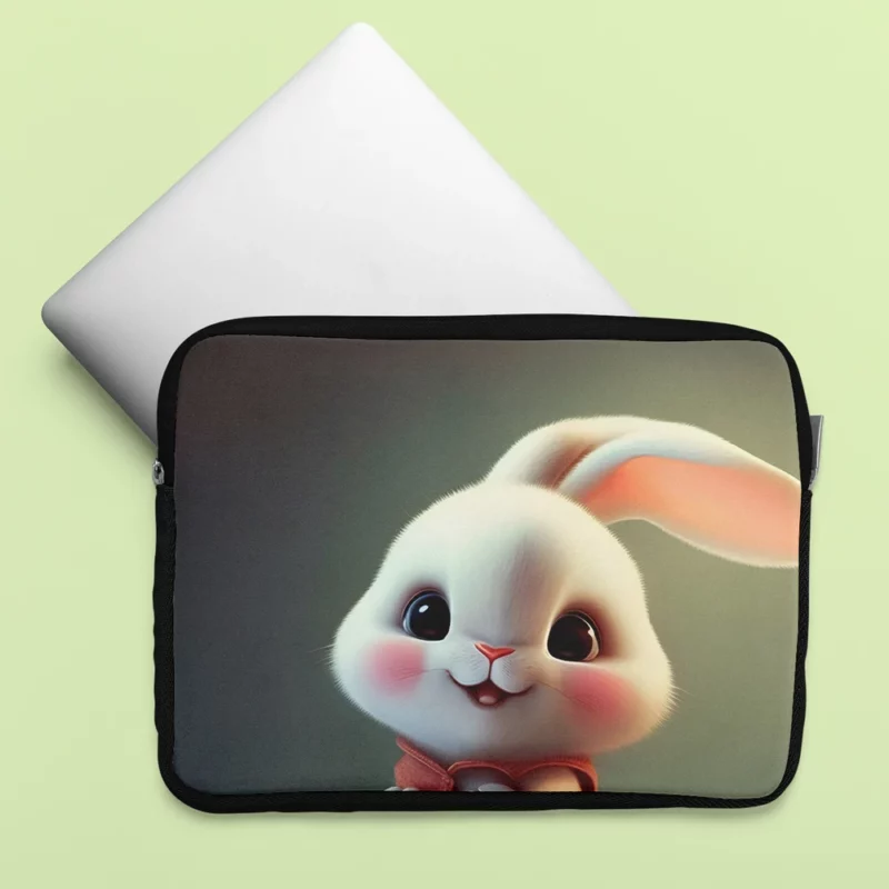 Cute Cartoon Bunny Laptop Sleeve