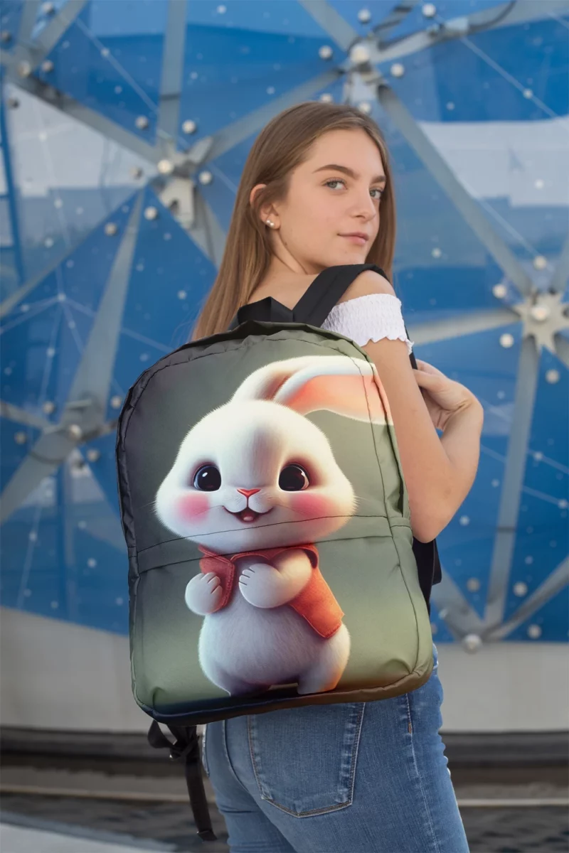 Cute Cartoon Bunny Minimalist Backpack 2