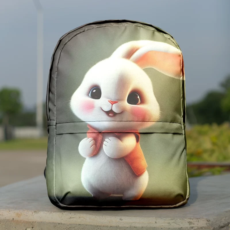 Cute Cartoon Bunny Minimalist Backpack