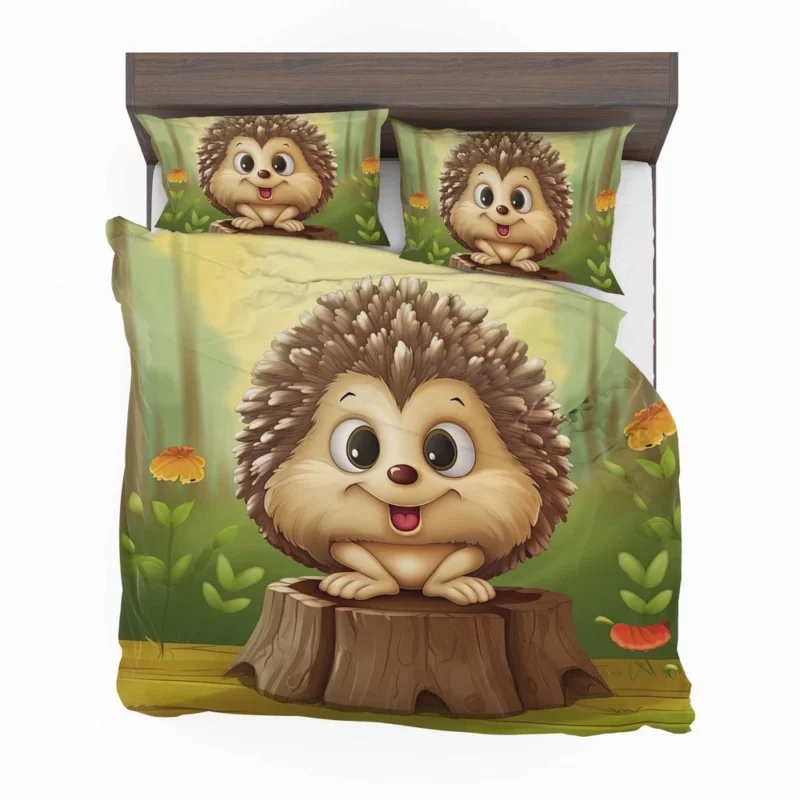 Cute Cartoon Hedgehog Bedding Set 2