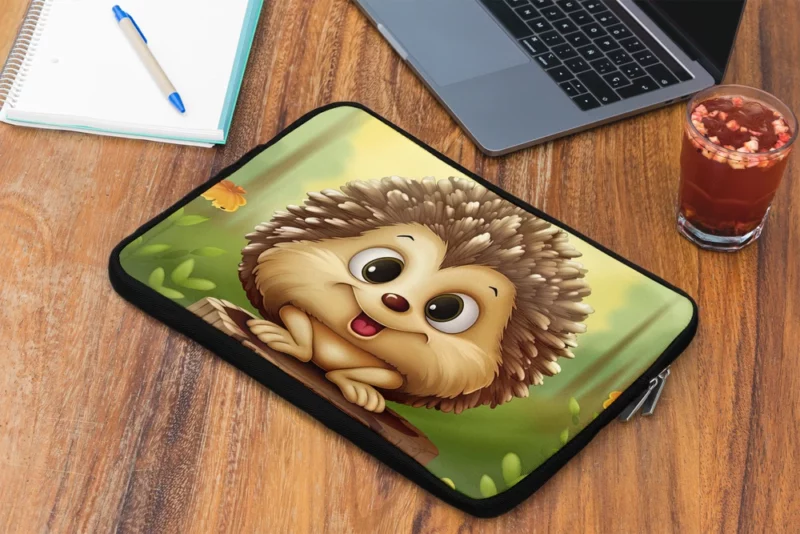 Cute Cartoon Hedgehog Laptop Sleeve 2