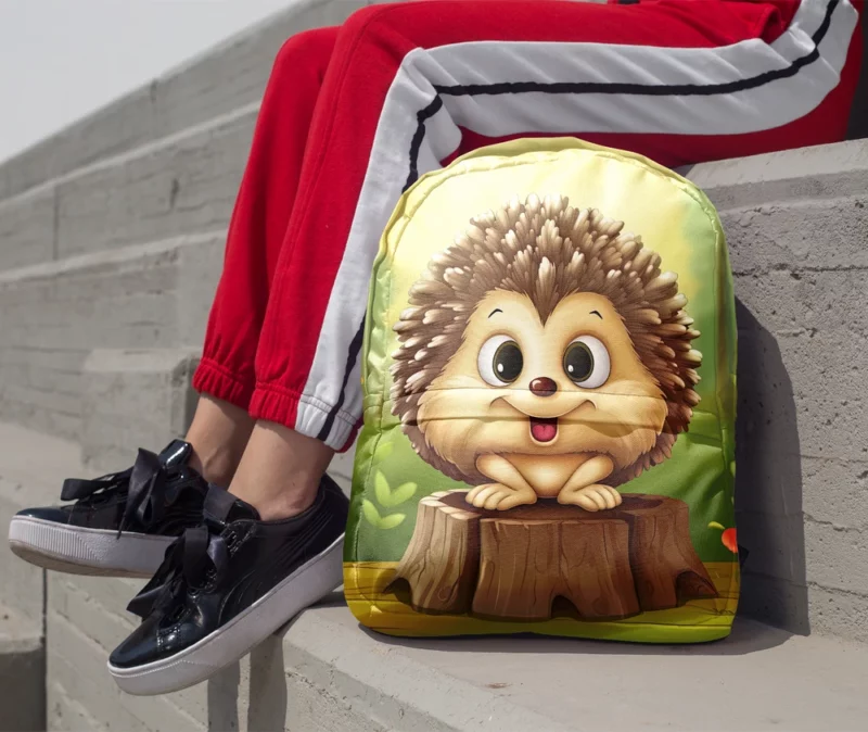 Cute Cartoon Hedgehog Minimalist Backpack 1