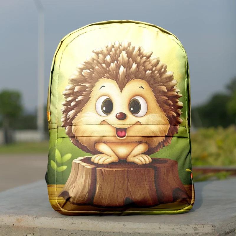 Cute Cartoon Hedgehog Minimalist Backpack