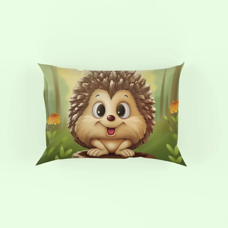 Cute Cartoon Hedgehog Pillow Case