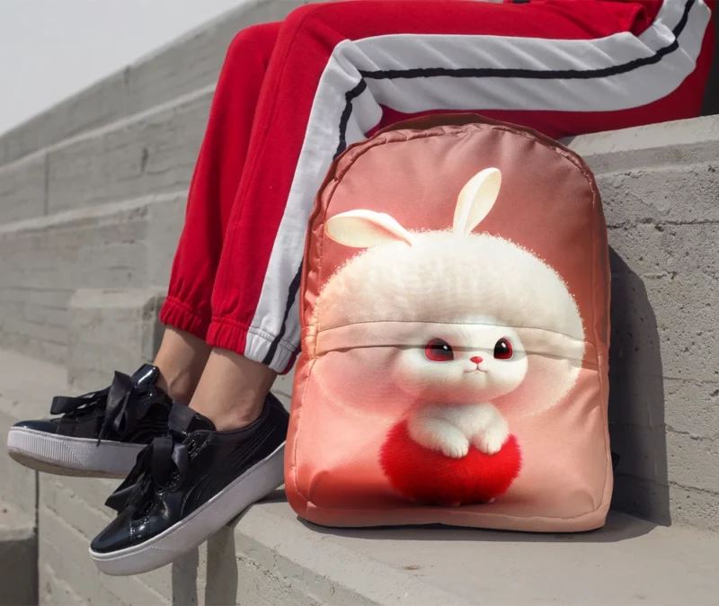 Cute Cartoon Rabbit Minimalist Backpack 1