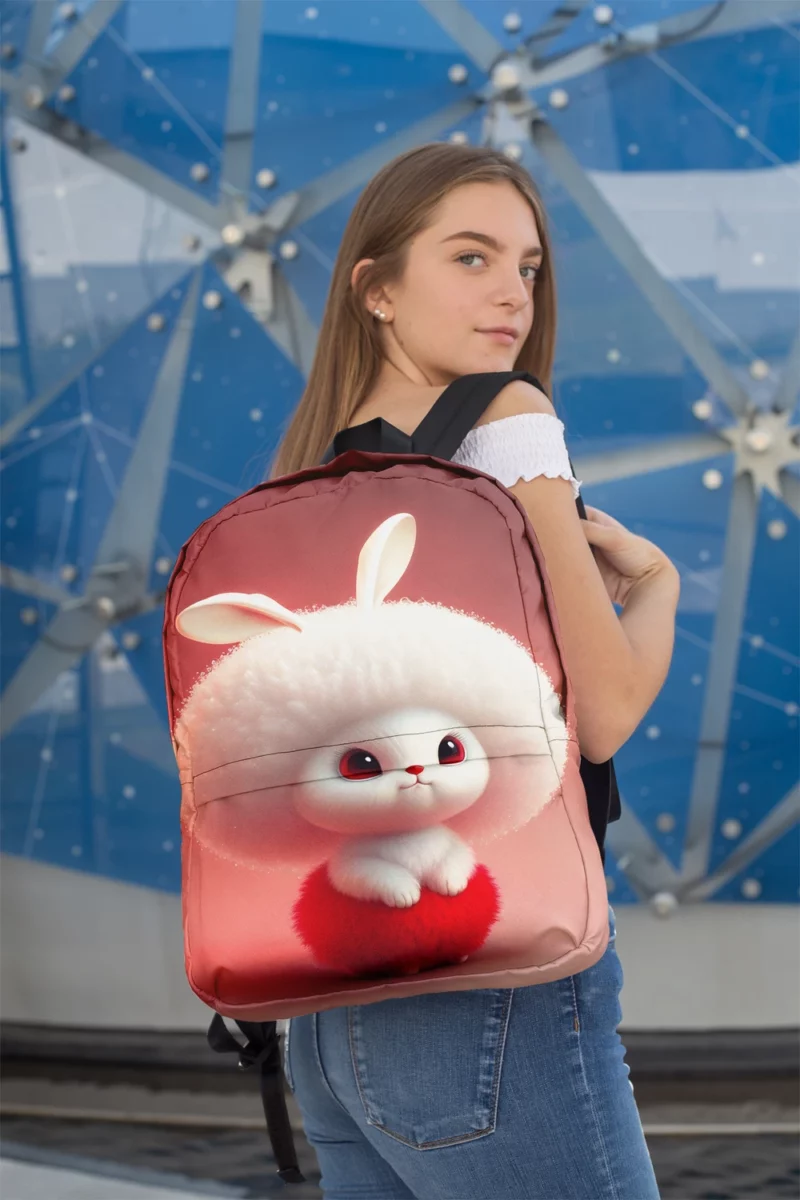 Cute Cartoon Rabbit Minimalist Backpack 2