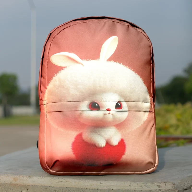 Cute Cartoon Rabbit Minimalist Backpack