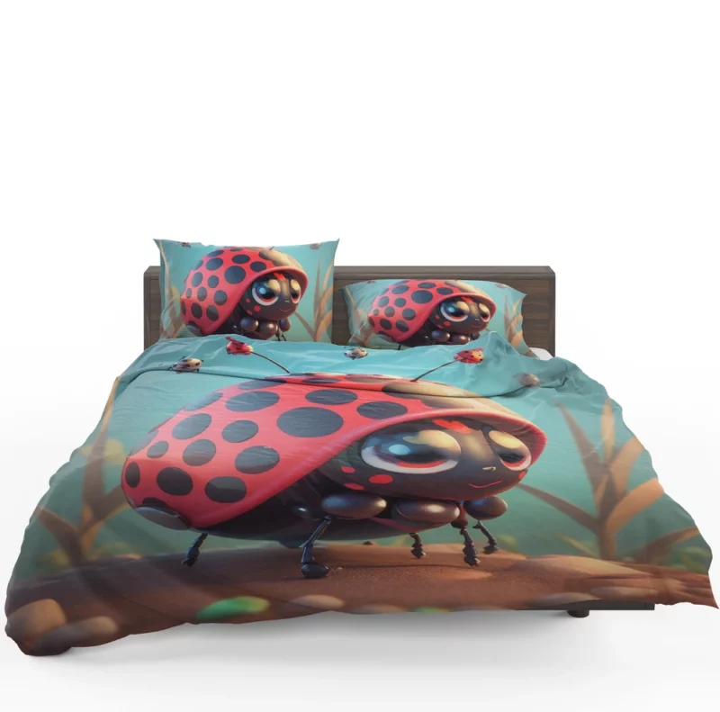 Cute Crawling Bugs Illustration Bedding Set 1