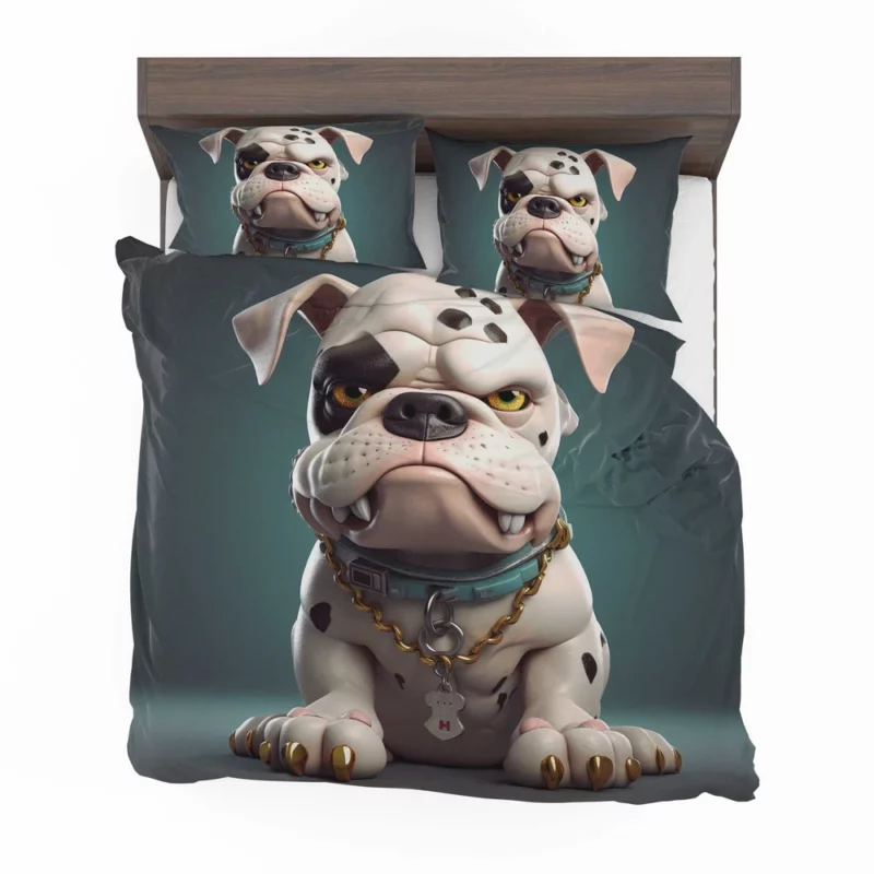 Cute Dalmatian Dog Studio Portrait Bedding Set 2