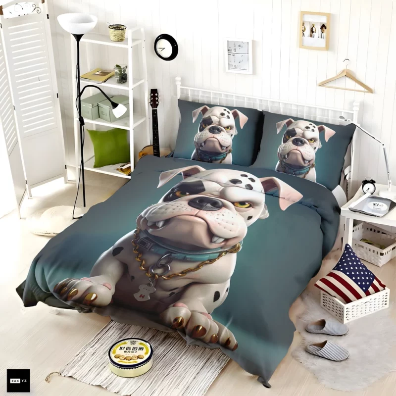 Cute Dalmatian Dog Studio Portrait Bedding Set