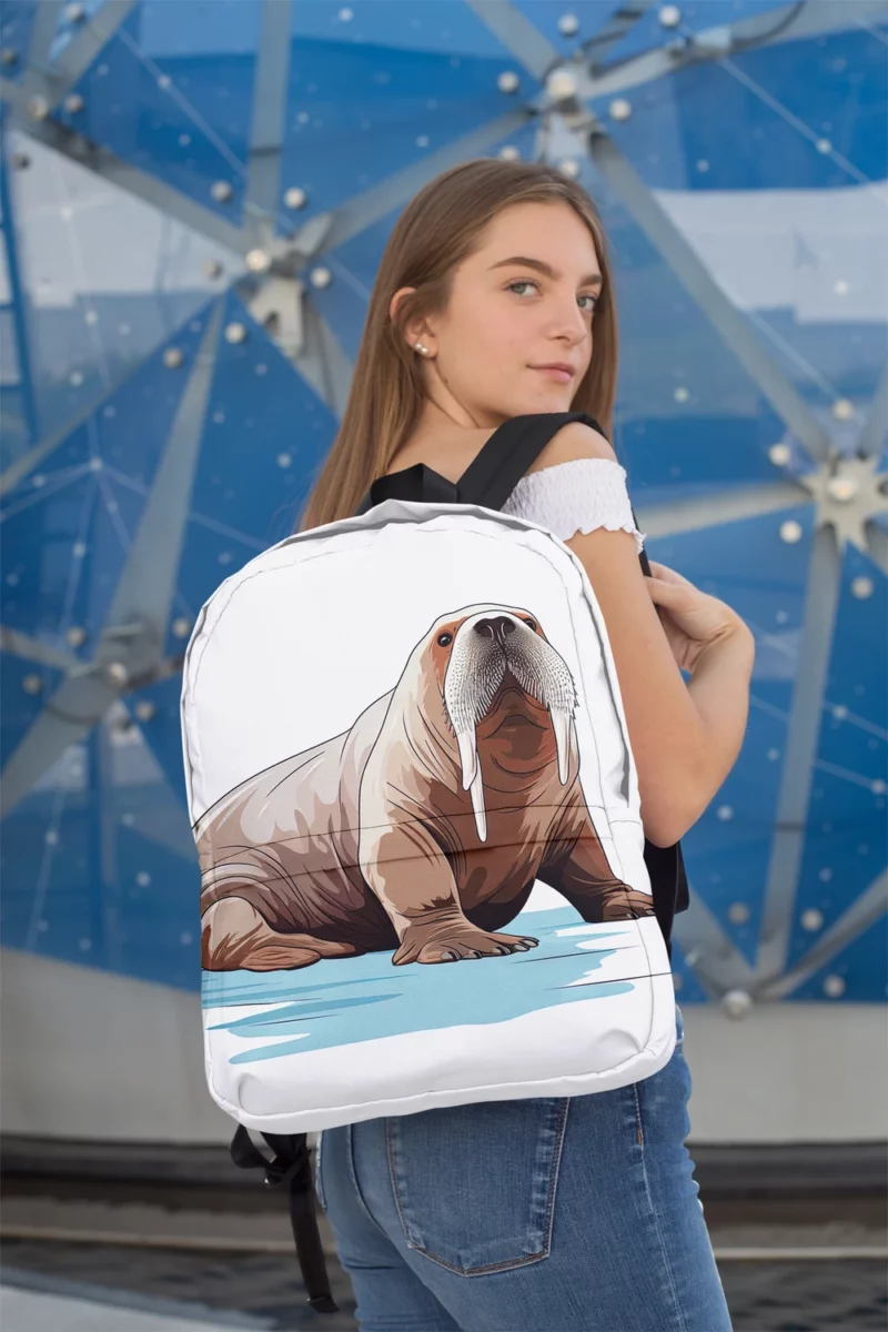 Cute Flat Animal Illustration Minimalist Backpack 2