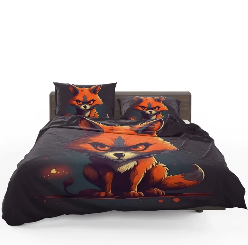 Cute Fox Illustration Bedding Set 1