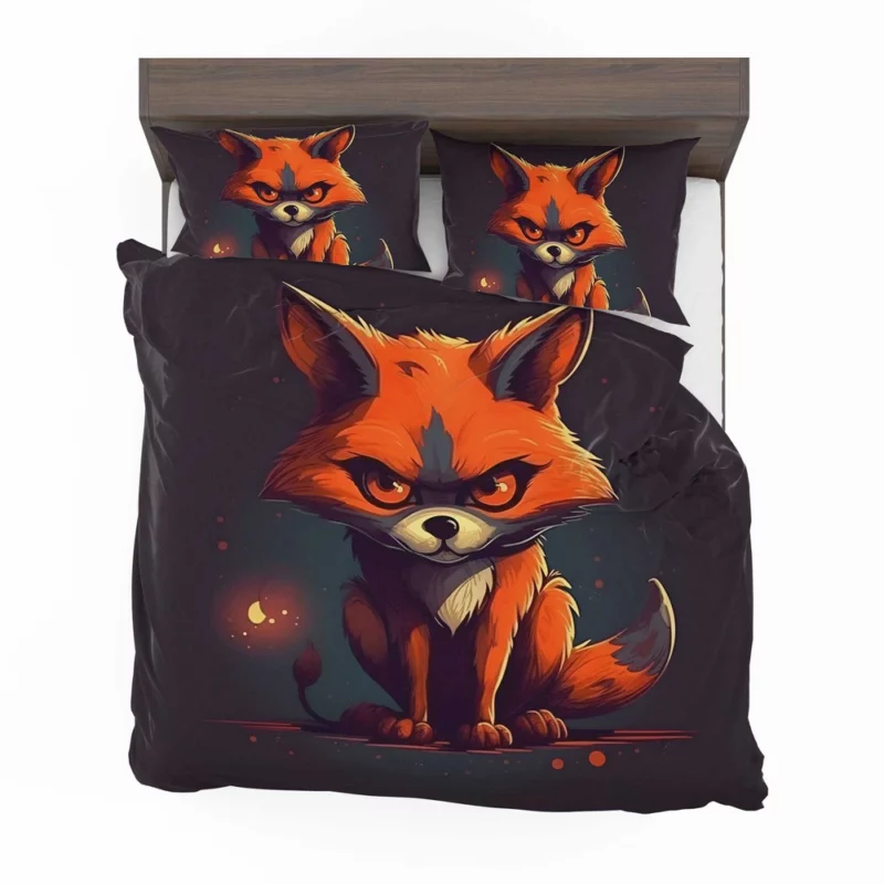 Cute Fox Illustration Bedding Set 2
