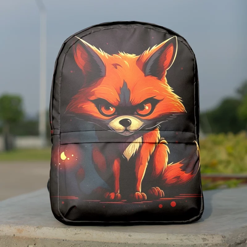 Cute Fox Illustration Minimalist Backpack