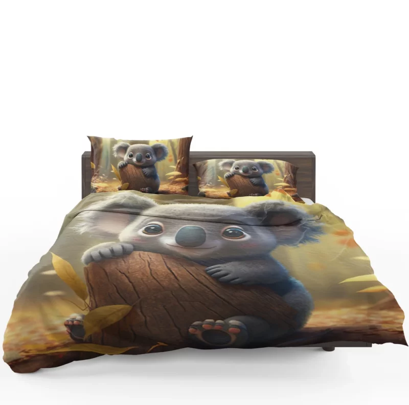 Cute Koala in Woods Bedding Set 1