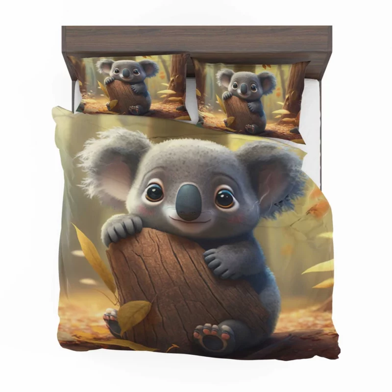 Cute Koala in Woods Bedding Set 2