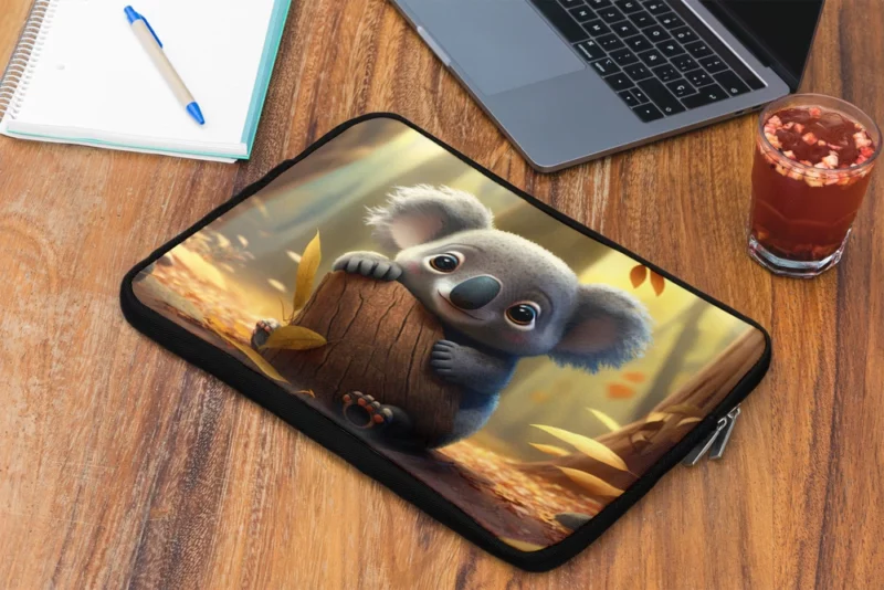 Cute Koala in Woods Laptop Sleeve 2