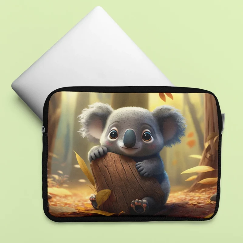 Cute Koala in Woods Laptop Sleeve