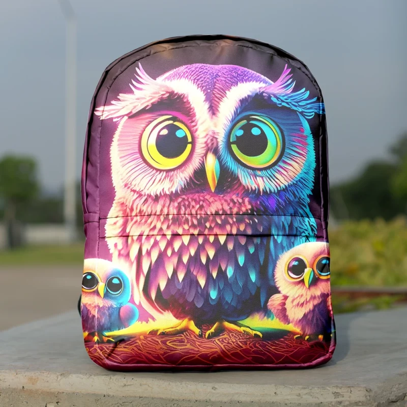 Cute Owl Created by AI Minimalist Backpack