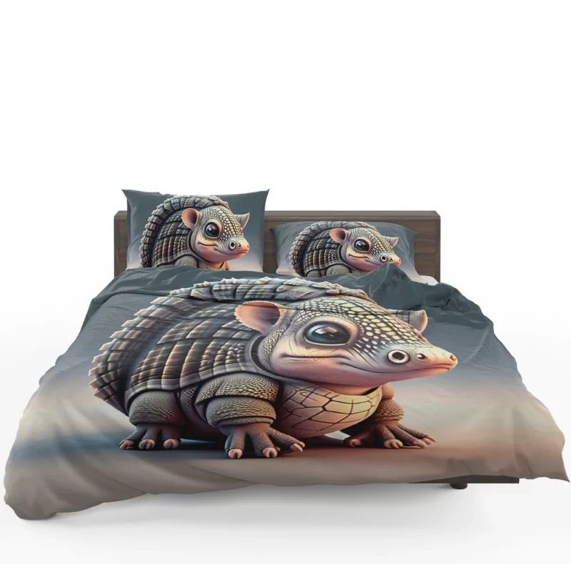 Cute Pixel Armadillo Bedding Set 1